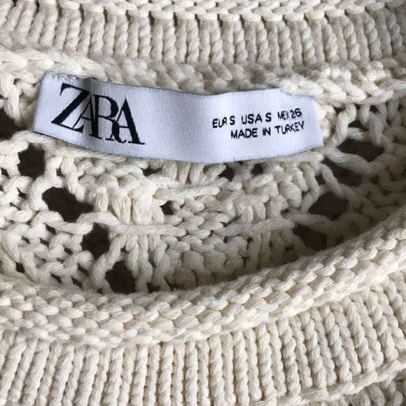 Zara ball trim textured knit top S - Picture 11 of 16